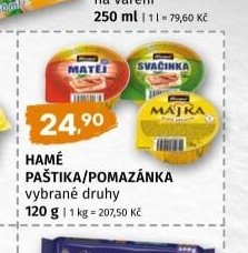 HAMÉ PAŠTIKA/POMAZÁNKA