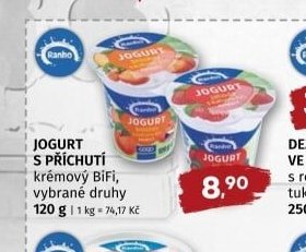 JOGURT S PŘÍCHUTÍ krémový BiFi, vybrané druhy 120 g