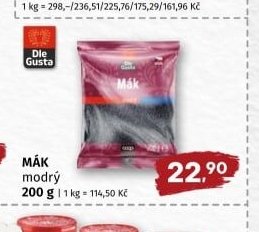 MÁK modrý 200 g