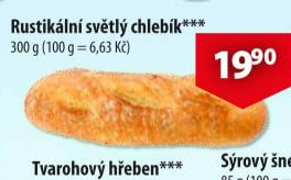 Rustikální světlý chlebík