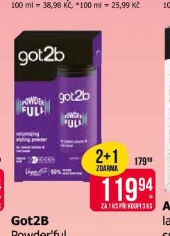 Got2B Powder'ful pudr pro objem 10 g