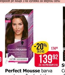 Perfect Mousse barva na vlasy, různé odstíny
