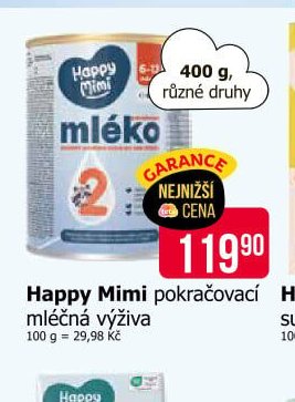 Happy Mimi pokračovací mléčná výživa
