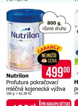 Nutrilon Profutura pokračovací mléčná kojenecká výživa