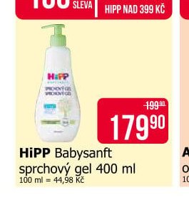 HiPP Babysanft sprchový gel 400 ml
