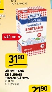 JČ SMETANA KE ŠLEHÁNÍ TRVANLIVÁ 31%