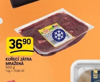 KUŘECÍ JÁTRA MRAŽENÁ