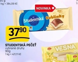 STUDENTSKÁ PEČEŤ