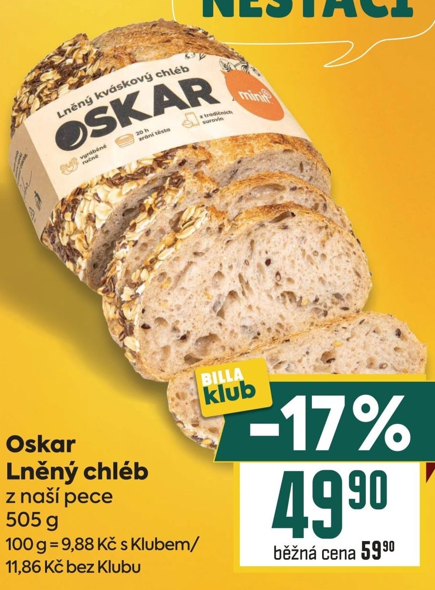 Oskar Lněný chléb z naší pece