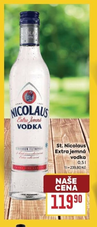 St. Nicolaus Extra jemná vodka 0,5 l