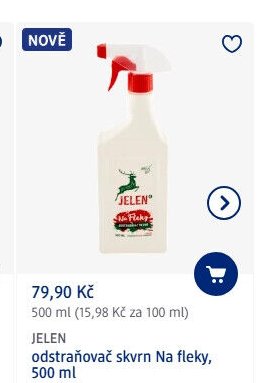 JELEN odstraňovač skvrn Na fleky, 500 ml