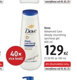 Dove Advanced Care deeply nourishing sprchový gel