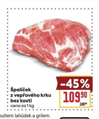 Špalíček z vepřového krku