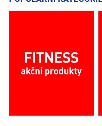 FITNESS aktuální produkty