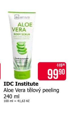 IDC Institute Aloe Vera tělový peeling 240 ml