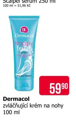 Dermacol zvláčňující krém na nohy 100 ml