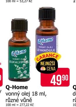 Q-Home vonný olej 18 ml, různé vůně