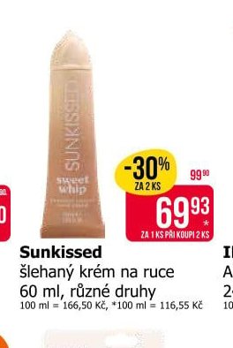 Sunkissed šlehaný krém na ruce 60 ml, různé druhy