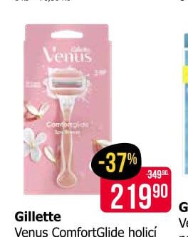 Gillette Venus ComfortGlide holicí strojek + 2 náhradní hlavice