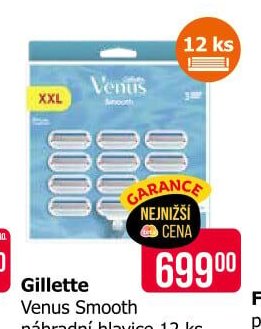 Gillette Venus Smooth náhradní hlavice 12 ks