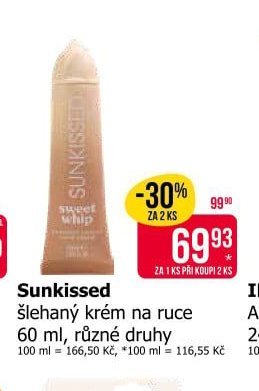 Sunkissed šlehaný krém na ruce 60 ml, různé druhy