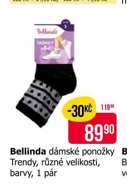 Bellinda dámské ponožky Trendy, různé velikosti, barvy, 1 pár