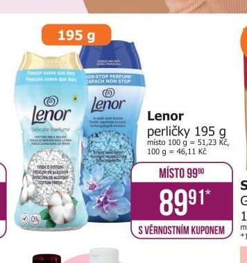 Lenor perličky 195 g