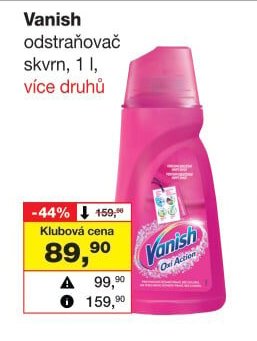 Vanish odstraňovač skvrn, 1 l