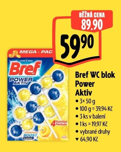 Bref WC blok Power Aktiv