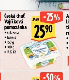 Česká chuť Vajíčková pomazánka