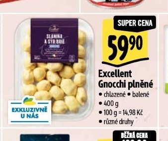 Excellent Gnocchi plněné