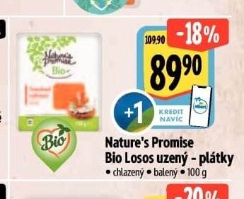 Nature's Promise Bio Losos uzený - plátky