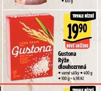 Gustona Rýže dlouhozrnná