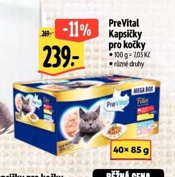 PreVital Kapsičky pro kočky