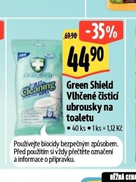 Green Shield Vlhčené čistící ubrousky na toaletu