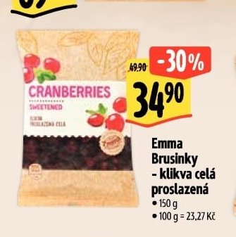 Emma Brusinky - klikva celá proslazená