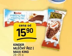 KINDER MLÉČNÝ ŘEZ | MAXI KING