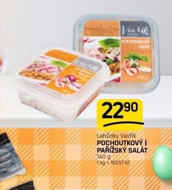 Lahůdky Vavřík POCHOUTKOVÝ I PAŘÍŽSKÝ SALÁT