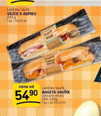 Lahůdky Vavřík BAGETA VAVŘÍK