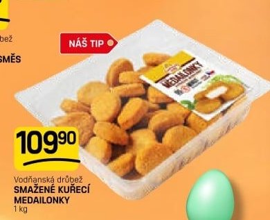 Vodňanská drůbež SMAŽENÉ KUŘECÍ MEDAILONKY