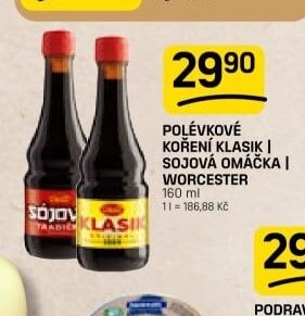 Polévkové koření Klasik / Sojová omáčka / Worcester