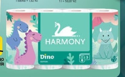 HARMONY DINO TOALETNÍ PAPÍR