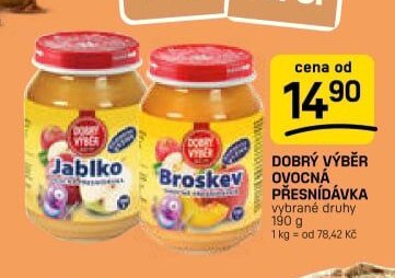 Dobrý výběr ovocná přesnídávka