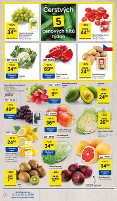 aktuální leták Tesco 4.3.2026-10.3.2026