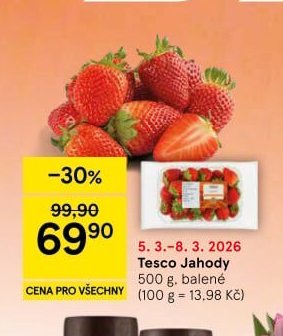 Tesco Jahody 500 g