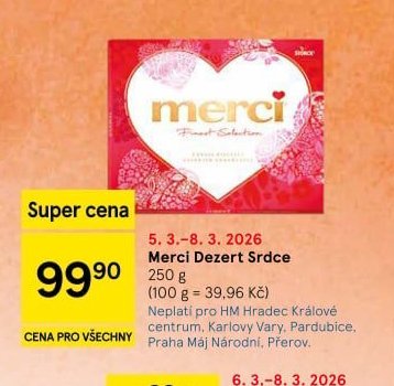 Merci Dezert Srdce 250 g