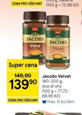 Jacobs Velvet 180-200 g