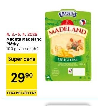 Madeta Madeland Plátky