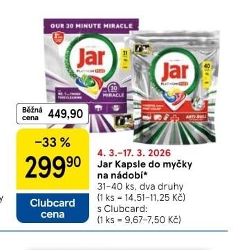 Jar Kapsle do myčky na nádobí