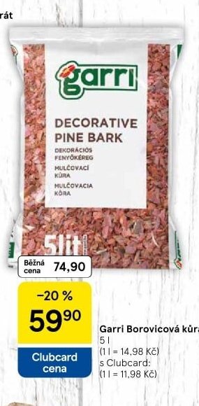 Garri Borovicová kůra 5 l